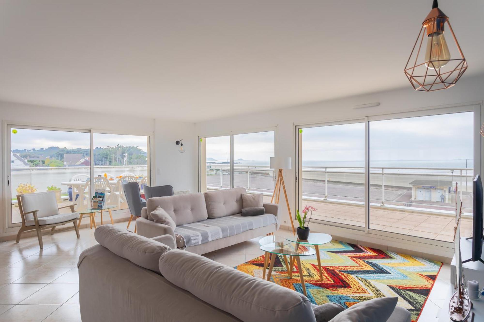 Glaz-Zen - Spacieux Appt Face A La Mer Erquy Exterior foto